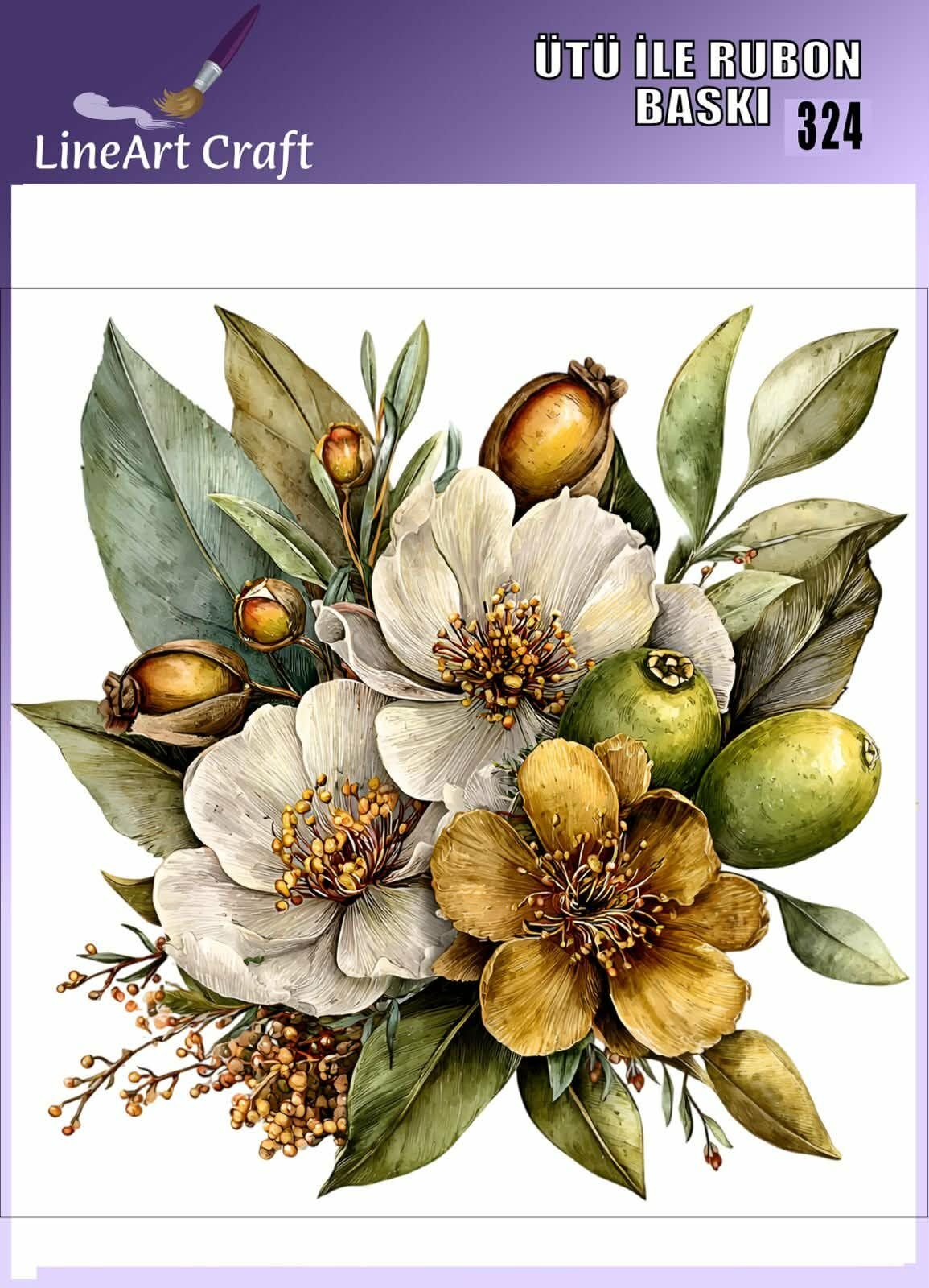 ÜTÜ ILE RUB ON TRANSFER – NO: 324 30×30 CM