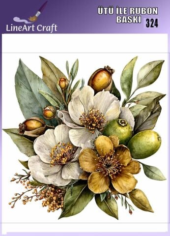 ÜTÜ ILE RUB ON TRANSFER – NO: 324 30×30 CM