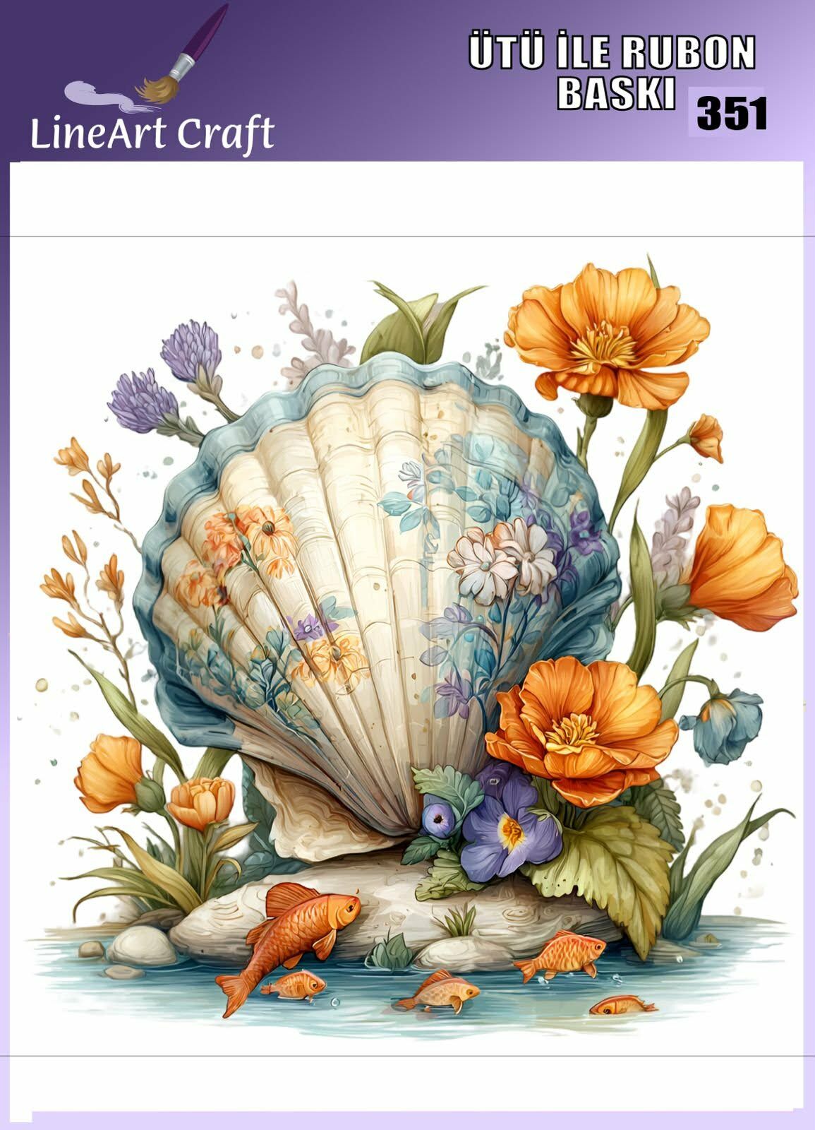 ÜTÜ ILE RUB ON TRANSFER – NO: 351 30×30 CM