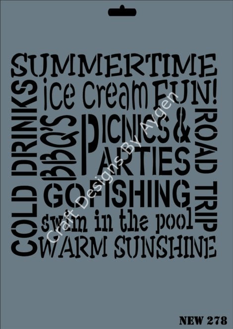 STENCIL NEW SERI X-LARGE 278