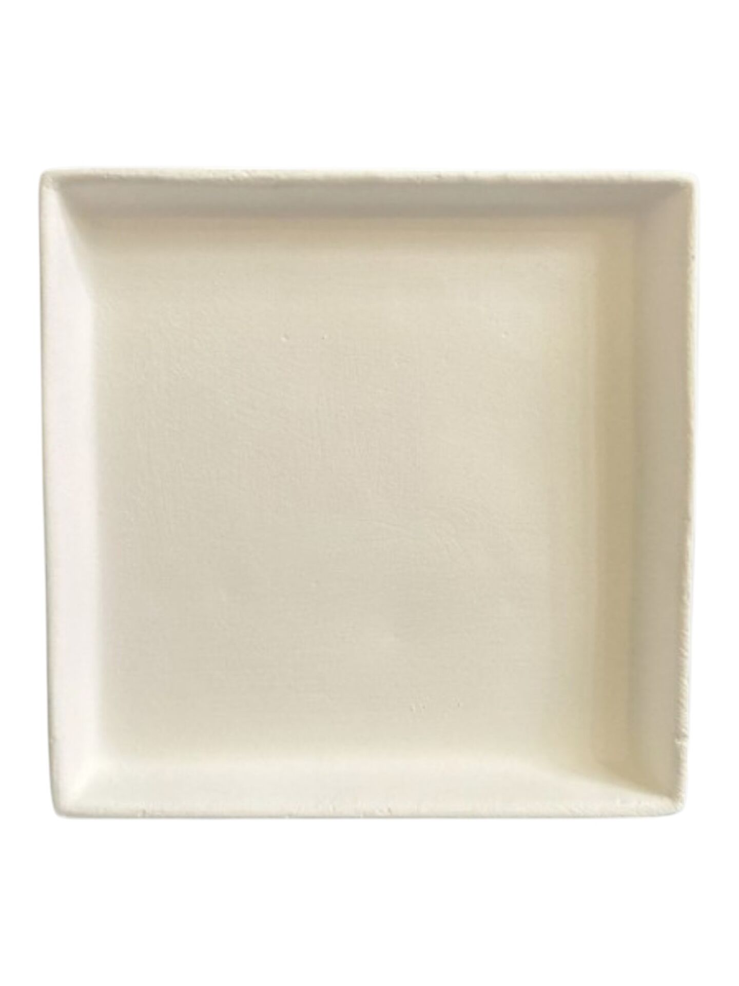 HAM ÇİNİ BİSKÜVİ - KARE TABAK ORTA BOY 15x15 CM