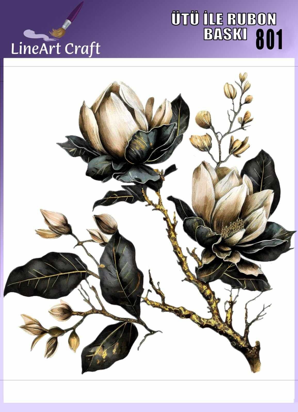 ÜTÜ ILE RUB ON TRANSFER – NO: 801 30×30 CM