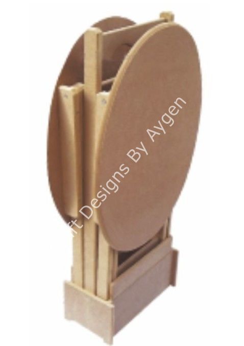 Boyanabilir Ahşap Ham Objeler - OVAL ZİGON 2 Lİ