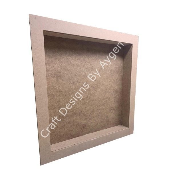 Boyanabilir Ahşap Ham Objeler - ÇERÇEVELİ PANO 60X60