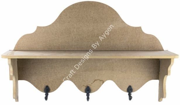 Boyanabilir Ahşap Ham Objeler -YENİRAFNO:330X64X14