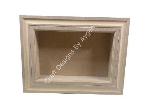 Boyanabilir Ahşap Ham Objeler - ÇERÇEVELİ PANO 50X60