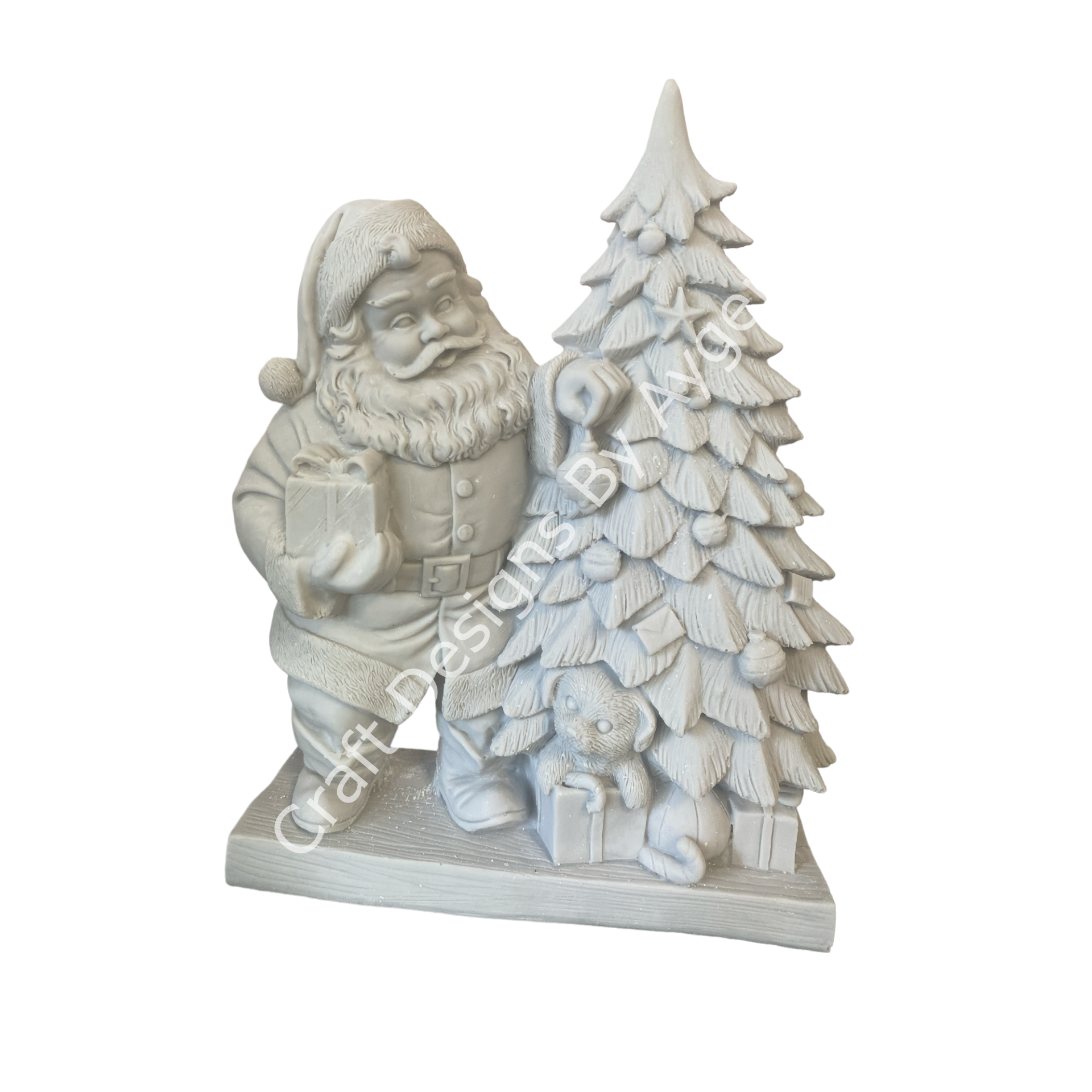 Boyanabilir Polyester Ham Objeler -NOEL BABA ÇAM AĞAÇLI