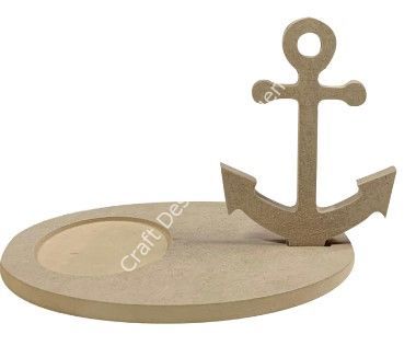 Boyanabilir Ahşap Ham Objeler - Kahve Sunumluğu  Çapa