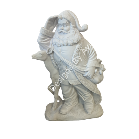 Boyanabilir Polyester Ham Objeler -NOEL BABA GEYİKLİ