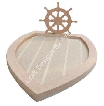 Boyanabilir Ahşap Ham Objeler -KAHVE SUNUMLUĞU-TEKNE DÜMEN 18x12