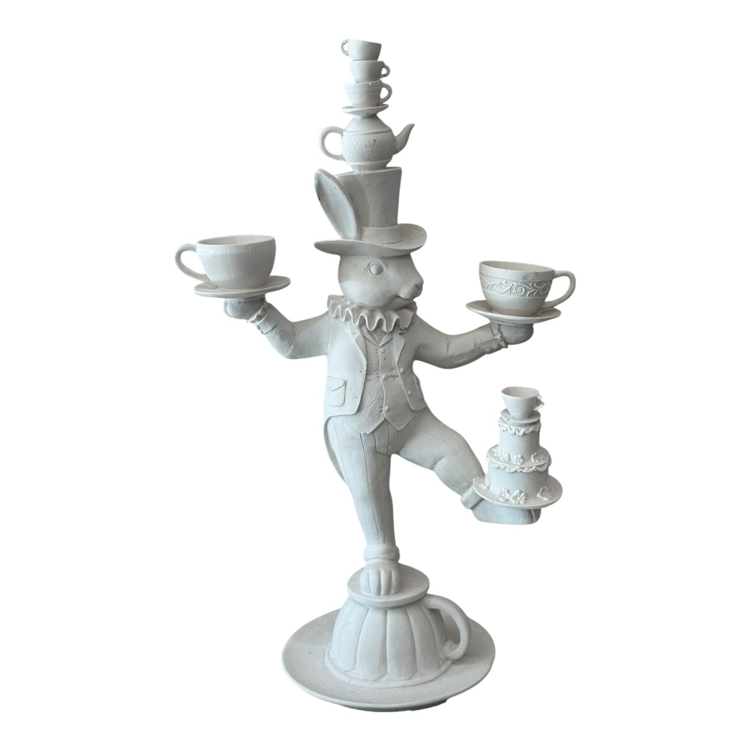 Boyanabilir Polyester Ham Objeler -FİNCANLI TAVŞAN - 58x35 cm