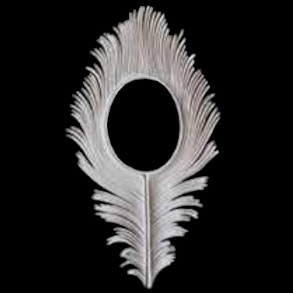 Boyanabilir Polyester Ham Objeler -TÜY ÇERÇEVE 55X29 CM