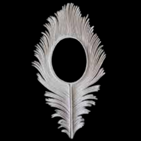 Boyanabilir Polyester Ham Objeler -TÜY ÇERÇEVE 55X29 CM