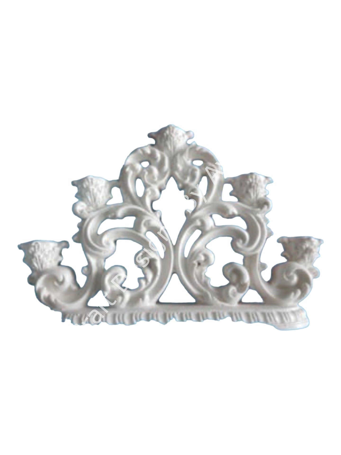 Boyanabilir Polyester Ham Objeler -BEŞLİ MUMLUK  19X29