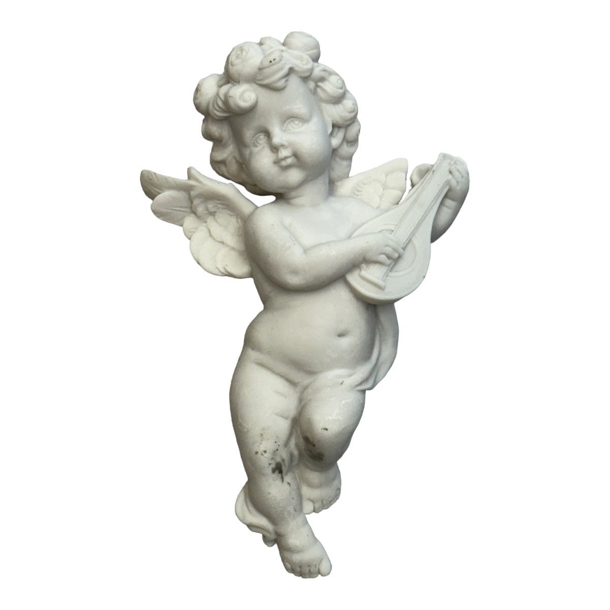 Boyanabilir Polyester Ham Objeler -ÇALGICI MELEK 15 X 9 CM