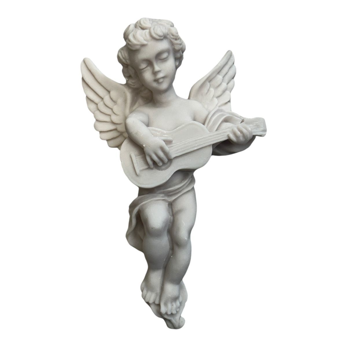 Boyanabilir Polyester Ham Objeler -GİTARLI MELEK 14 X 8 CM