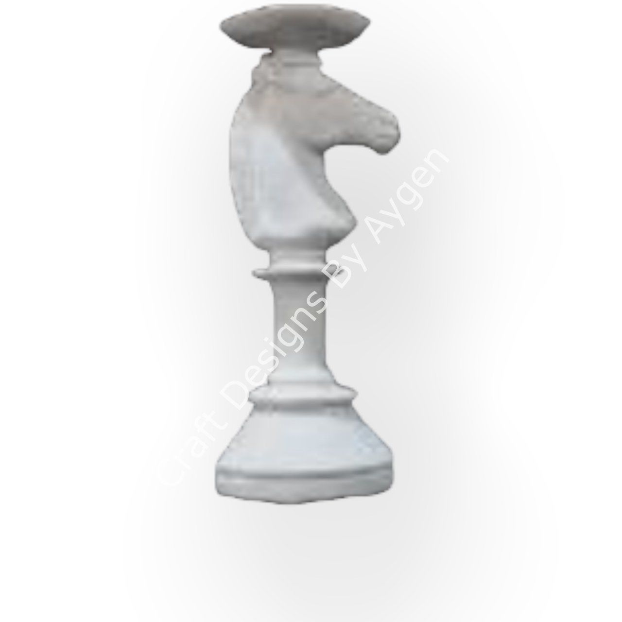 Boyanabilir Polyester Ham Objeler -AT MUMLUK 25X10 CM