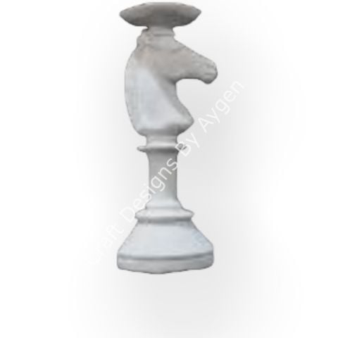 Boyanabilir Polyester Ham Objeler -AT MUMLUK 25X10 CM