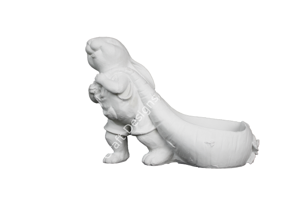 Boyanabilir Polyester Ham Objeler -ÇANTALI TAVŞAN