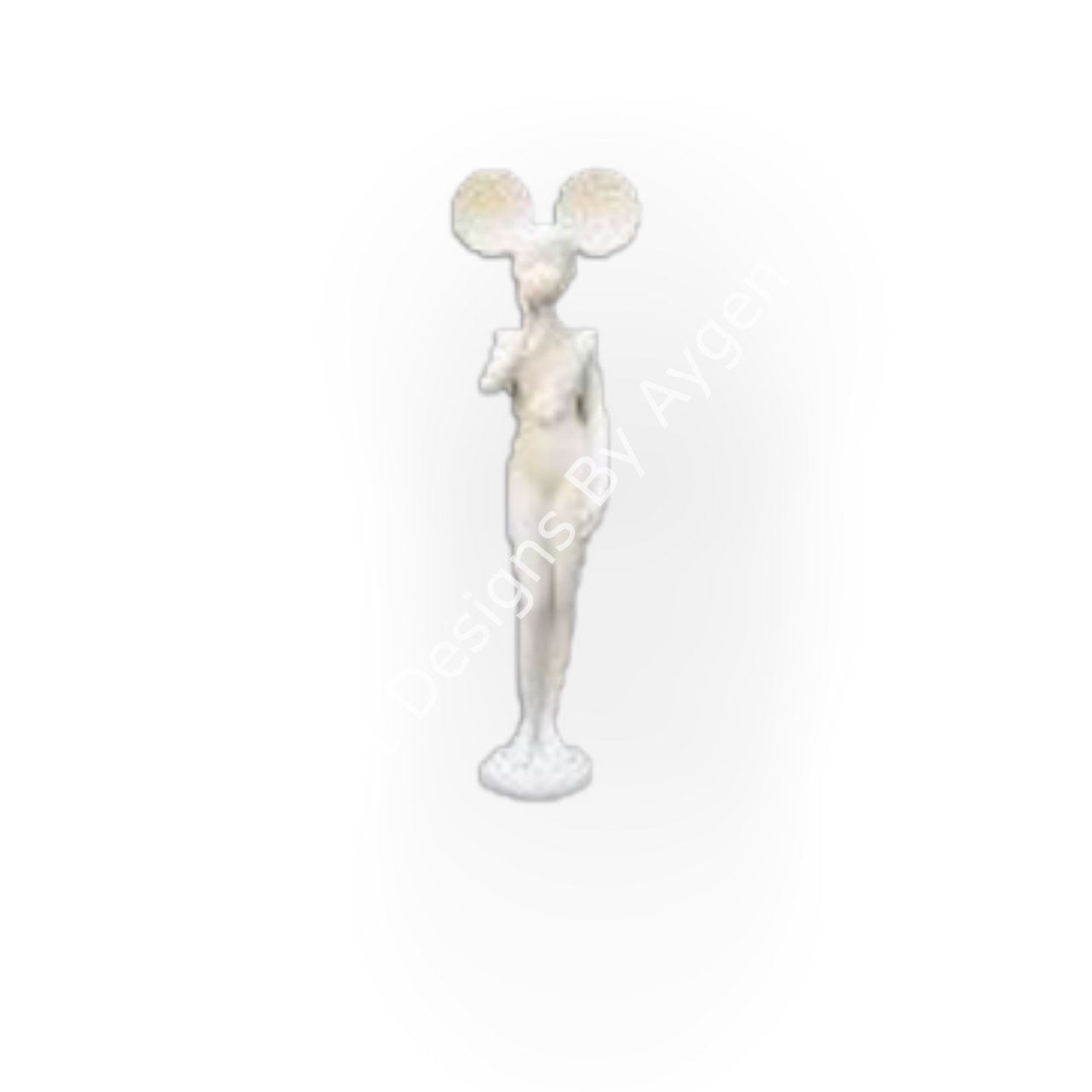 Boyanabilir Polyester Ham Objeler -SAKIZ ŞİŞİREN MİKİ KIZ 2 29X9 CM