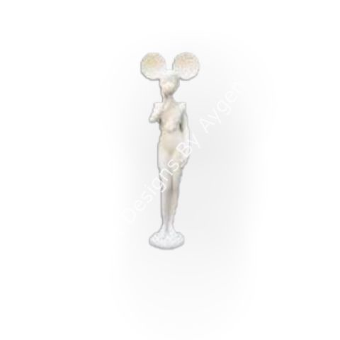 Boyanabilir Polyester Ham Objeler -SAKIZ ŞİŞİREN MİKİ KIZ 2 29X9 CM