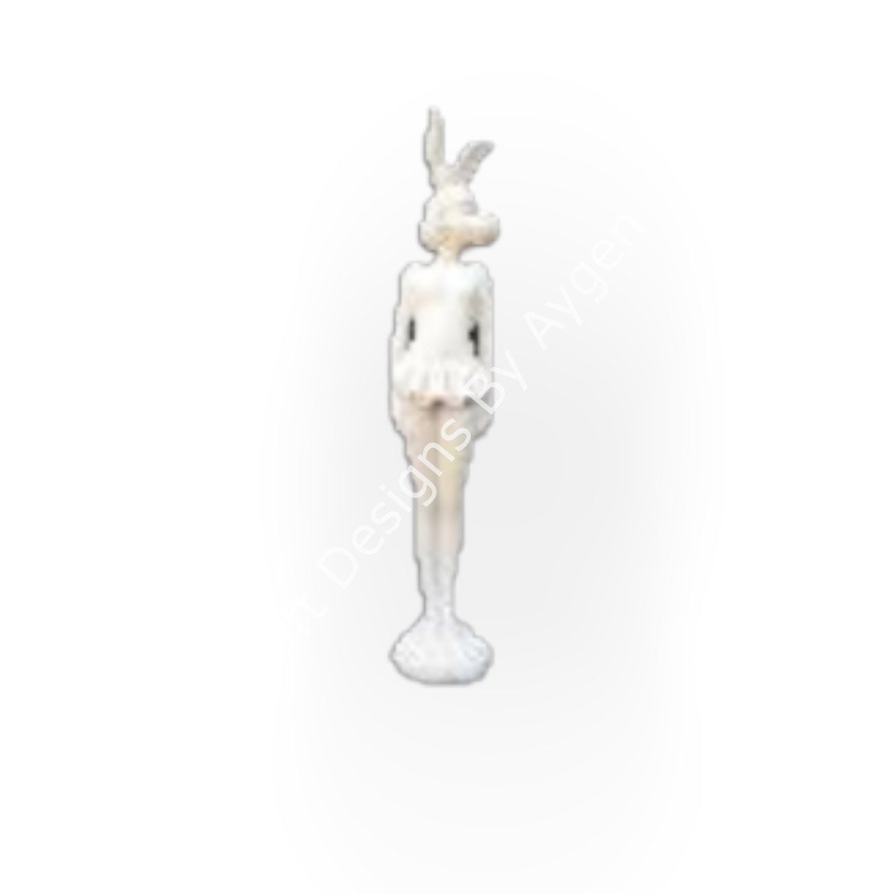 Boyanabilir Polyester Ham Objeler -SAKIZ ŞİŞİREN MİKİ KIZ 30X8 CM