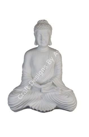 Boyanabilir Polyester Ham Objeler -MEDİTASYON BUDA