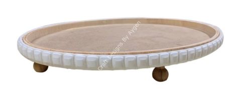 Boyanabilir Ahşap Ham Objeler - OVALSUNUMLUK27X37