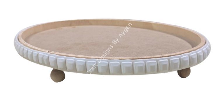 Boyanabilir Ahşap Ham Objeler -YUVARLAKSUNUMLUK32X32