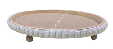 Boyanabilir Ahşap Ham Objeler - YUVARLAKSUNUMLUK32X32