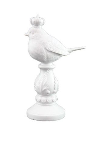 Boyanabilir Polyester Ham Objeler -KÜÇÜK KAİDELİ KRAL KUŞ 17X12 CM