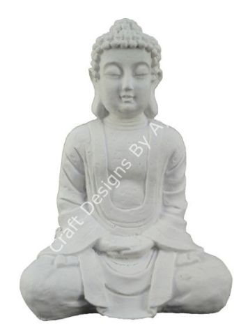 Boyanabilir Polyester Ham Objeler -OTURAN BUDA 21X16 CM