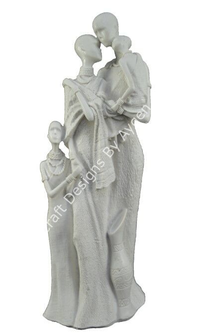 Boyanabilir Polyester Ham Objeler -ZENCİ AİLE 29X10 CM