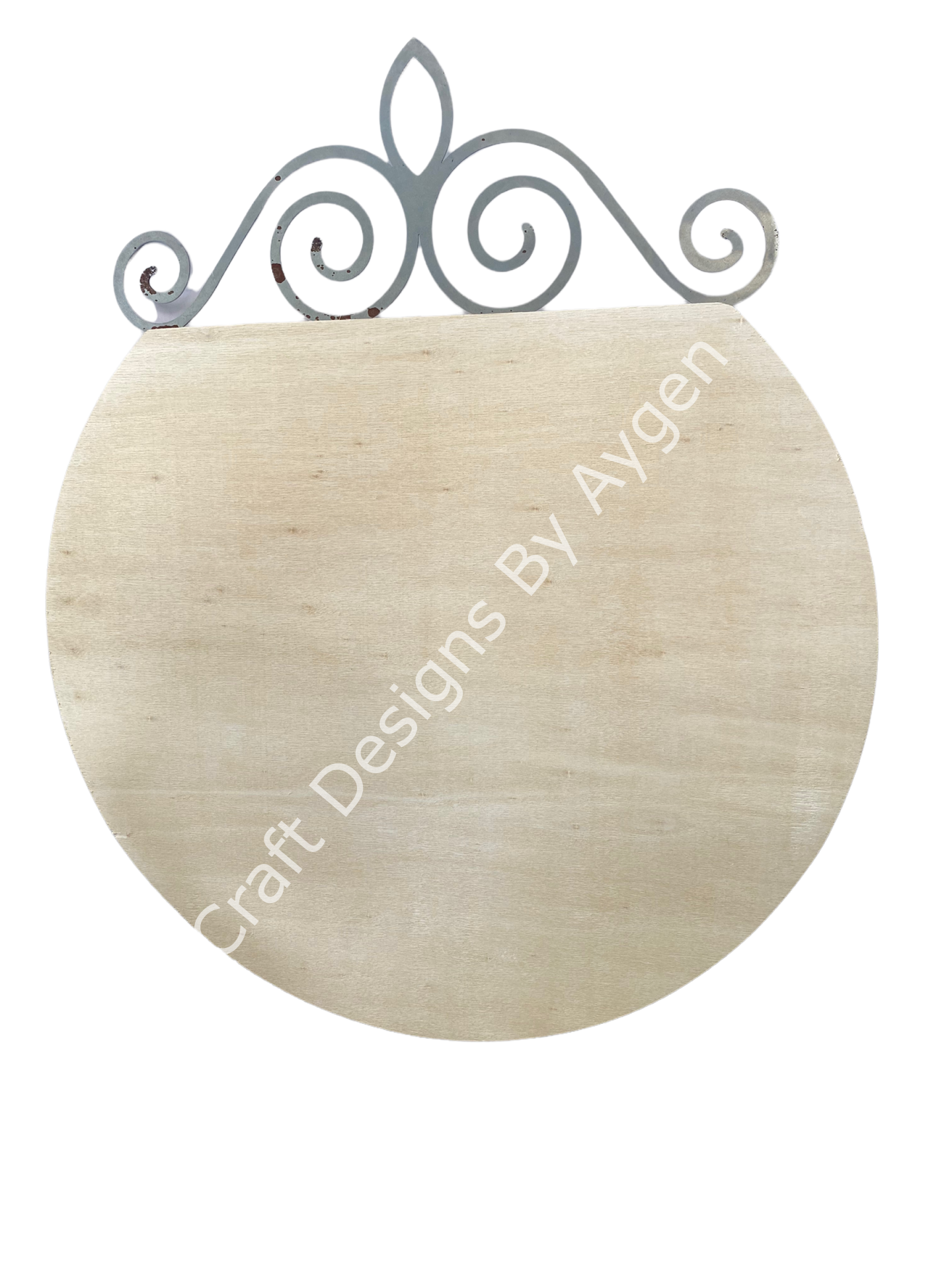 Boyanabilir Ahşap Ham Objeler -FERFORJE DEKORLU PANO BÜYÜK