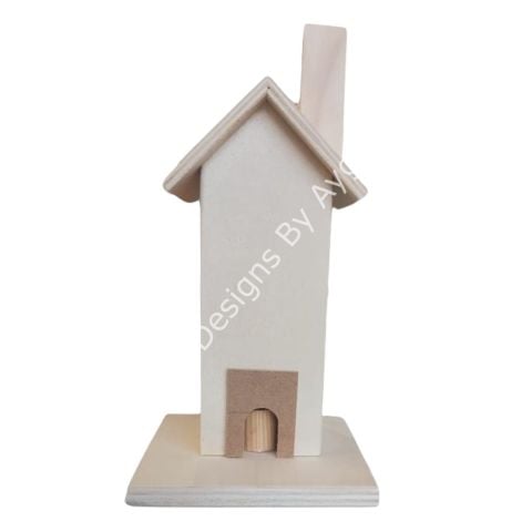 Boyanabilir Ahşap Ham Objeler -MASIF KÜÇÜK EV TÜTSÜLÜK