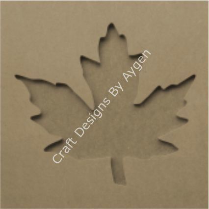 Boyanabilir Ahşap Ham Objeler -YAPRAKPANO25X25