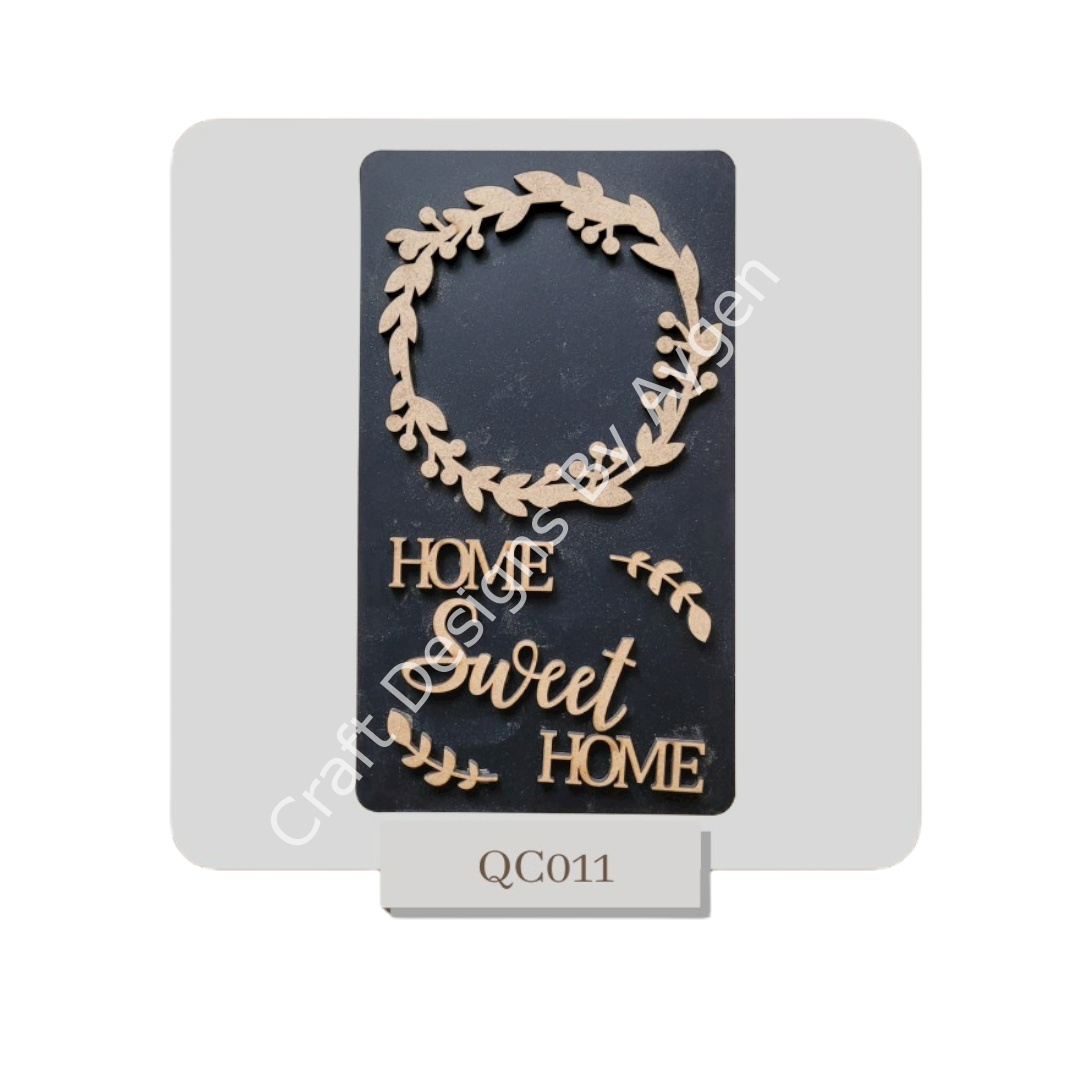 Boyanabilir Ahşap Ham Objeler -QUEEN CRAFT LAZER SET 11