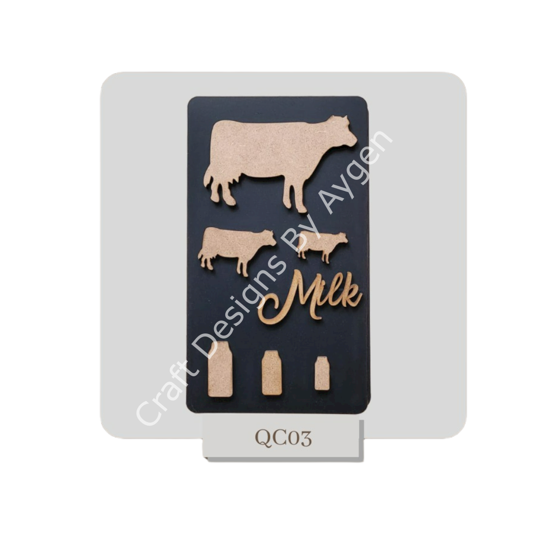 Boyanabilir Ahşap Ham Objeler -QUEEN CRAFT LAZER SET 03