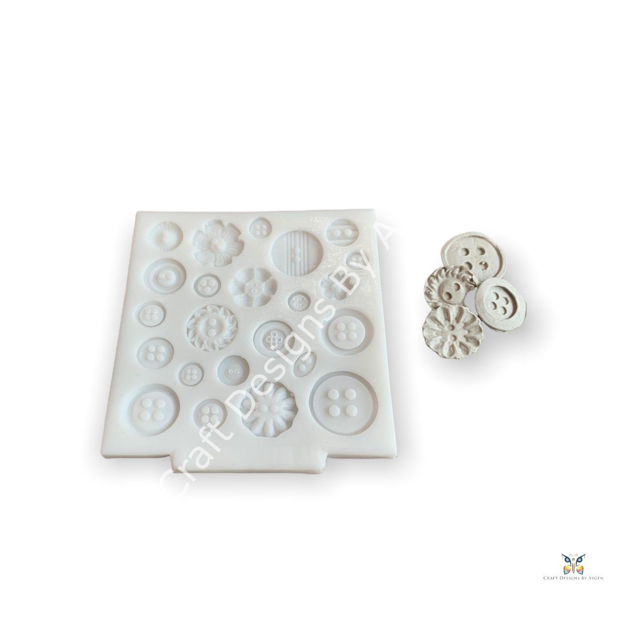 ÇOKLU DÜĞME SİLİKON KALIP 10*10 CM