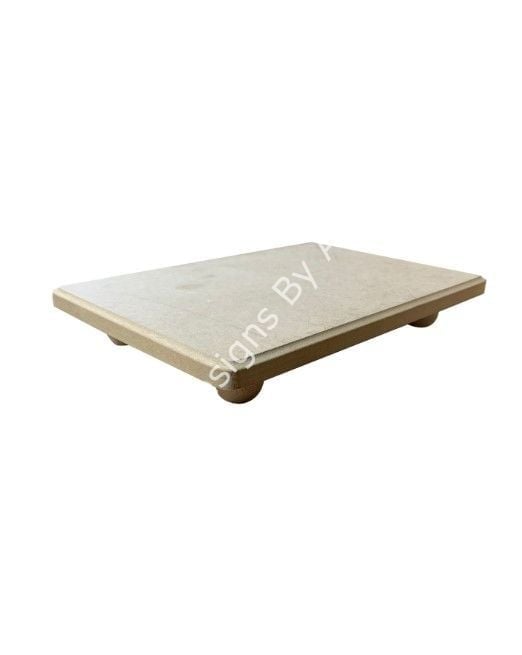 Boyanabilir Ahşap Ham Objeler - DİKDÖRTGEN AYAKLI SUNUMLUK