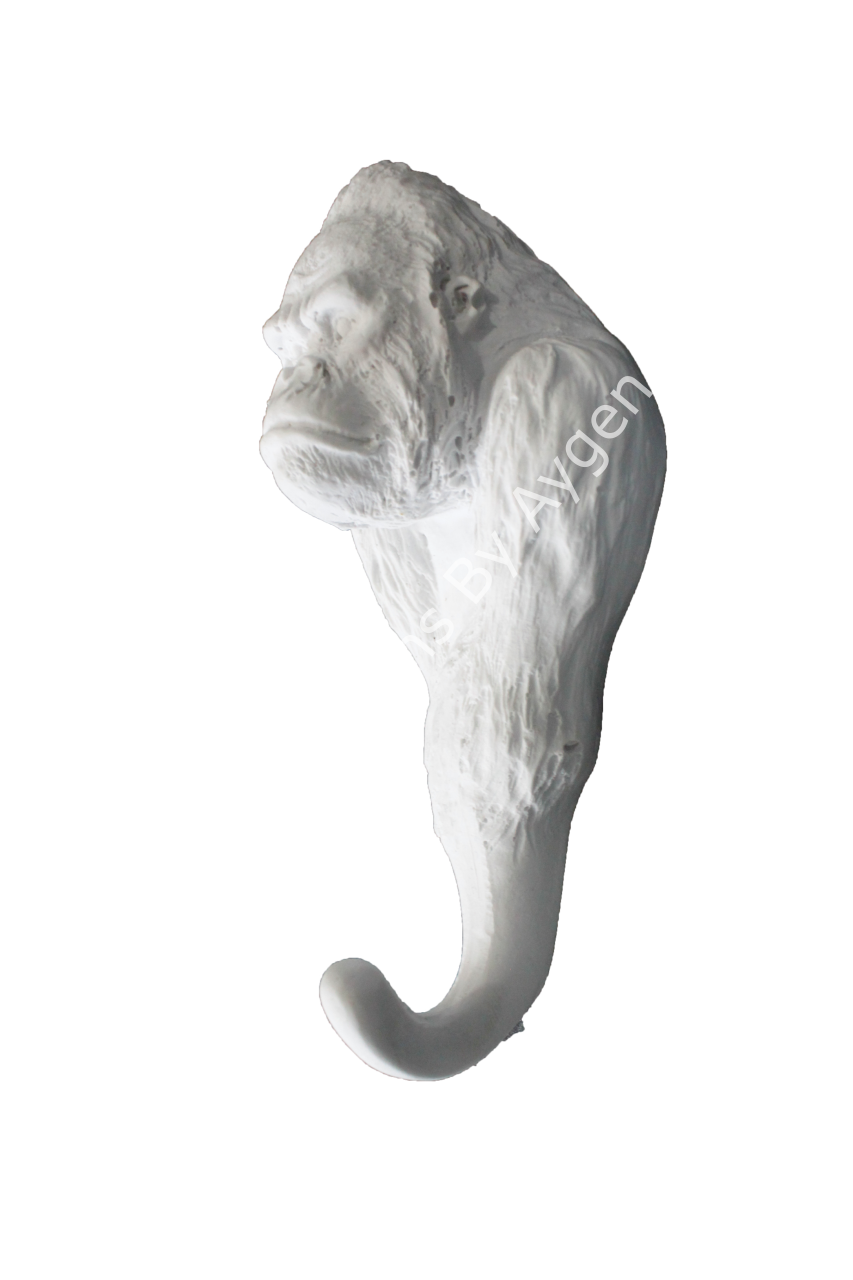 Boyanabilir Polyester Ham Objeler -GORİL DUVAR ASKISI(15X7CM)