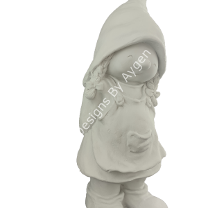 Boyanabilir Polyester Ham Objeler -BÜYÜK KIZ CÜCE 60X22 CM