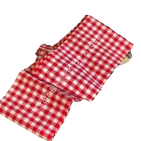 KARELİ KUMAŞ KIRMIZI BEYAZ ORTA 160CM