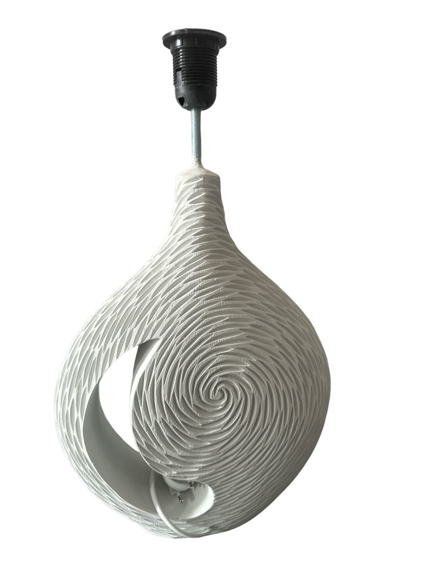 Boyanabilir Polyester Ham Objeler -DESENLİ KISA TESTİ ABAJUR