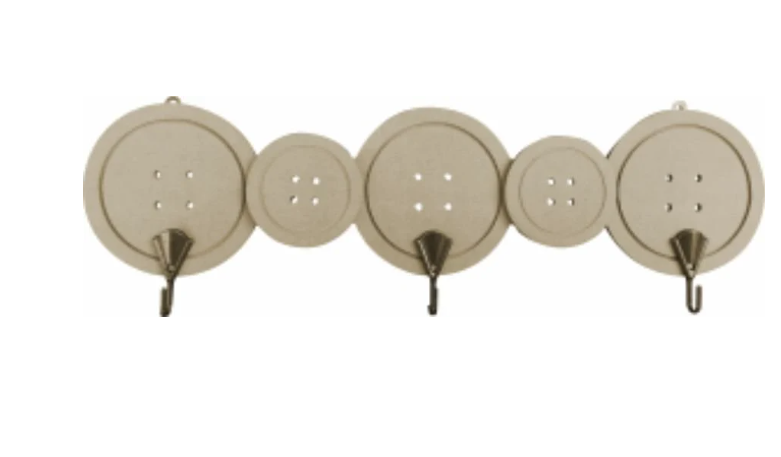 Boyanabilir Ahşap Ham Objeler - DÜĞME ASKI