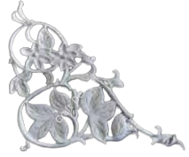 Boyanabilir Polyester Ham Objeler -ÇİÇEK KABARTMA 21X19 CM