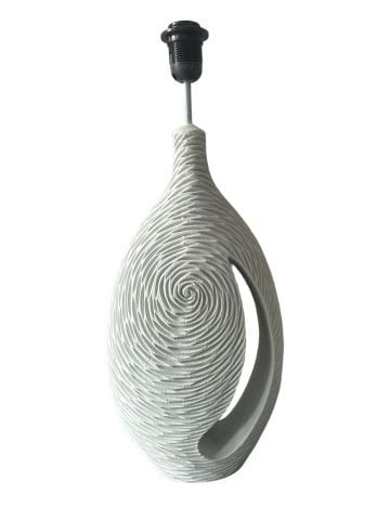 Boyanabilir Polyester Ham Objeler -DESENLİ UZUN TESTİ ABAJUR