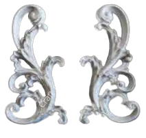 Boyanabilir Polyester Ham Objeler -İKİLİ POLYESTER APLİK 20X10 CM