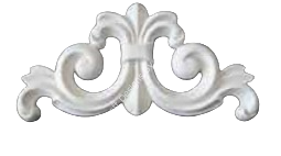 Boyanabilir Polyester Ham Objeler -POLYESTER TAÇ 14X10 CM