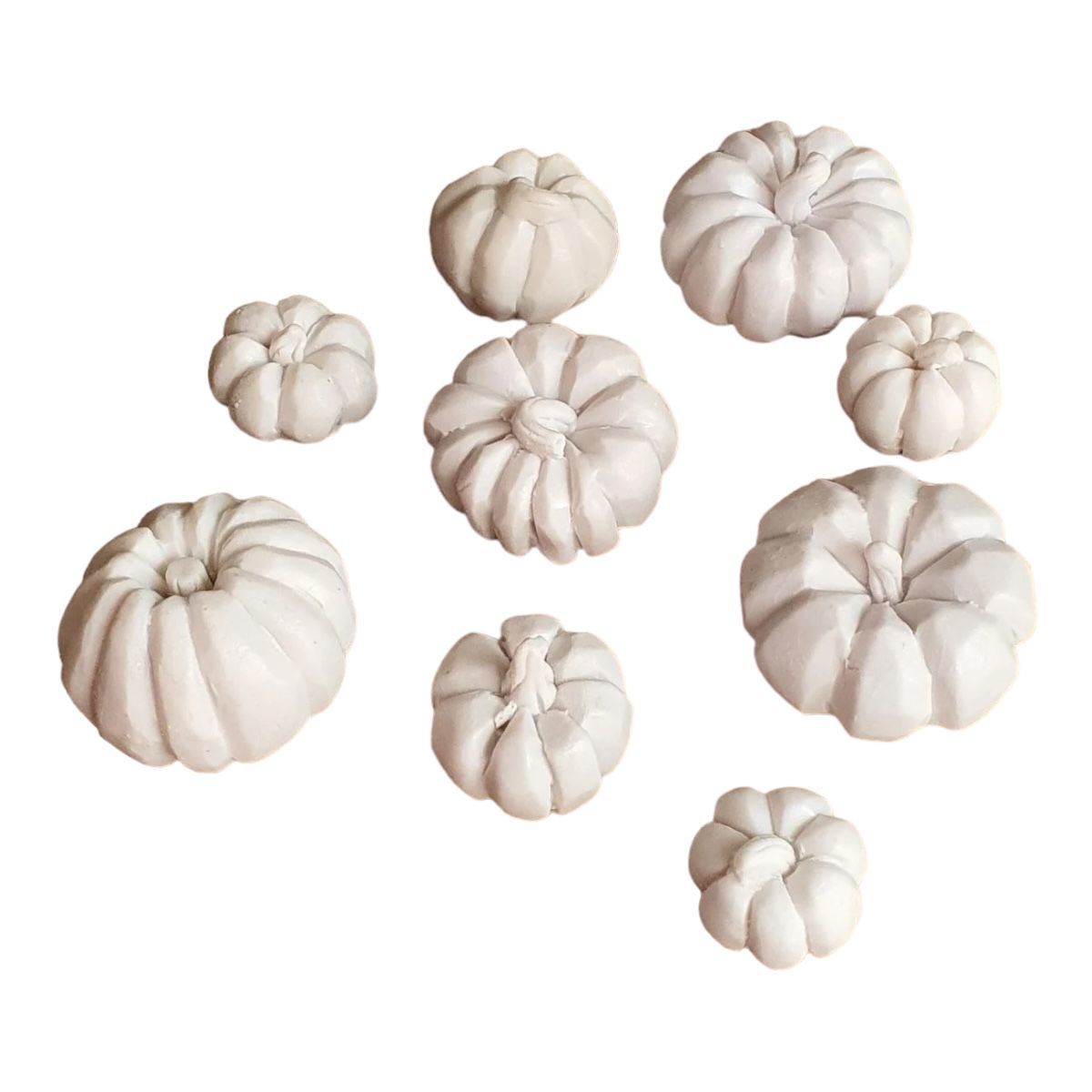 Boyanabilir Polyester Ham Objeler -9 LU MİNİ KABAK